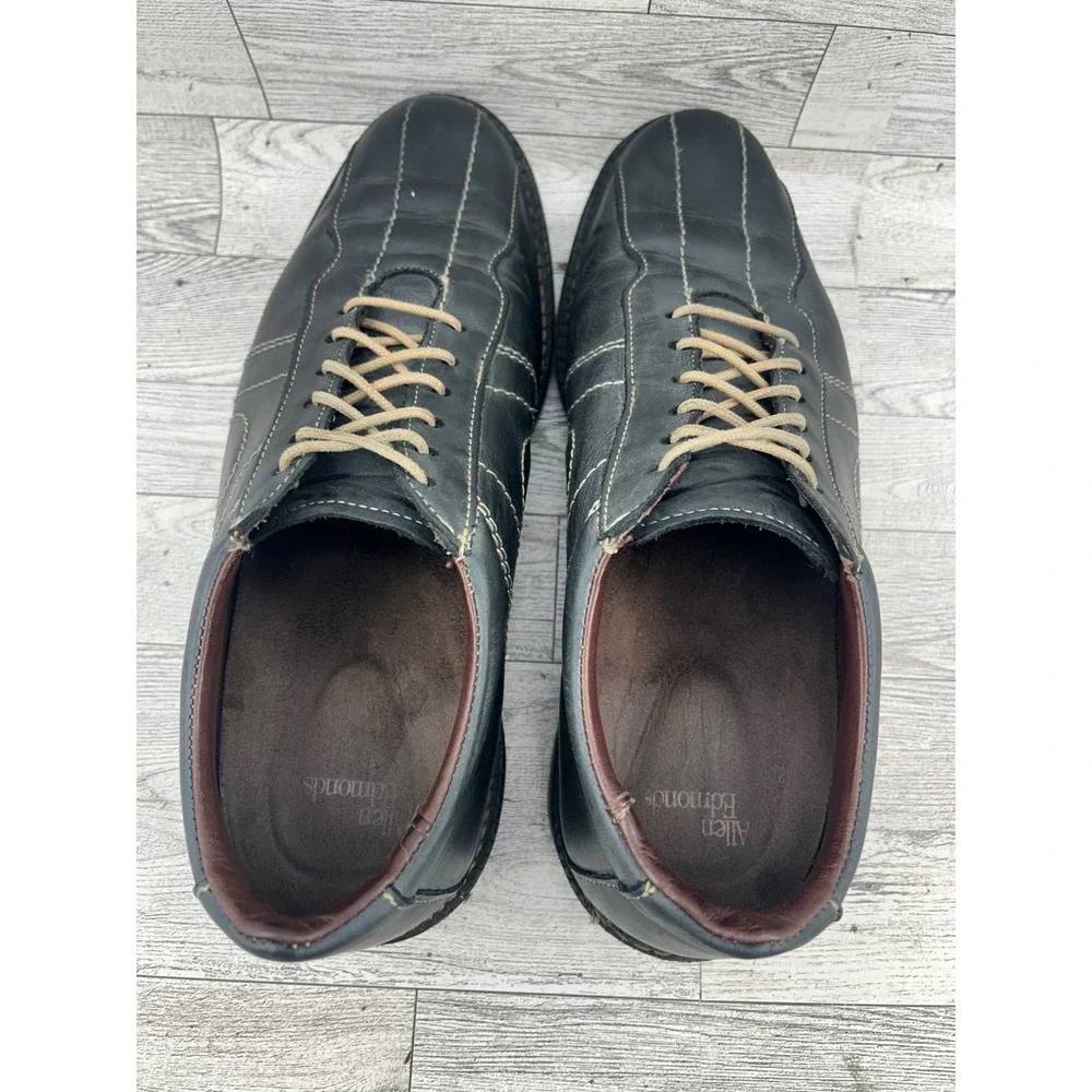Allen Edmonds Mens Black Leather Lace Up Oxford Dress‎ Shoes Size 8.5 E 44203A